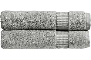 Christy Refresh Light Grey Hand Towels | Set of 2 | Quick Dry | Gentle Pastel Tones | Soft Plush Bathroom Towels | Absorbent Shower Towels | 100% Cotton 550GSM | Dove Grey