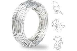 HISDRICUS Filo Alluminio 2mm x 30m - Filo Metallico in Alluminio - Filo di Ferro Modellabile - Fil di Ferro per Creazioni di Gioielli, Modellazione, Sculture Fai Da Te e Alberi Bonsai - Argento