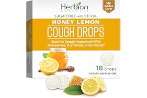 HERBION NATURALS Herbion Hustentropfen, Honig, Zitrone, zuckerfrei, 18 Lutschtabletten