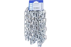 MASIDEF Chaîne génoise prédécoupée diamètre 6 mm en acier galvanisé 5 m.