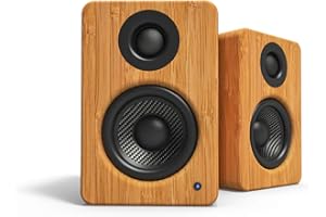 Kanto YU2 Zasilane głośniki biurkowe | 3-calowe przetworniki kompozytowe | głośnik wysokotonowy 3/4" jedwabny kopułkowy | wzmacniacz klasy D | 100 W | wbudowany DAC USB, wyjście subwoofera | BAMBOO |