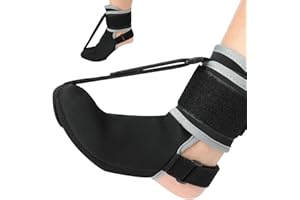 AOOSA Férula Nocturna para Fascitis Plantar, calcetín para fascitis plantar por la noche con Correas Ajustables, Transpirable Ferula Fascitis Plantar para Uso Diario y Nocturno (S)