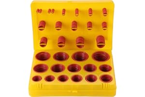 HAFEEHOO 386PCS 30 Tipi di O-Ring con Guarnizioni, Kit Guarnizioni Idrauliche in Silicone per Rubinetti dei Tubi, O Ring Silicone di Tenuta per Riparazione Rapida Dell’Auto e Pompe Elettrodomestici