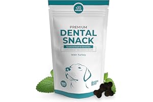 Anicare Premium Dental Snack - Collation Dentaire Fonctionnelle - pour Chiens et Chats - avec extrait de thé Vert, Charbon Actif, Menthe poivrée, vitamines et minéraux