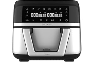 Cecotec Friteuse sans huile 9 L à air chaud Cecofry Dual 9000. 2850 W, numérique et compacte, double température, technologie