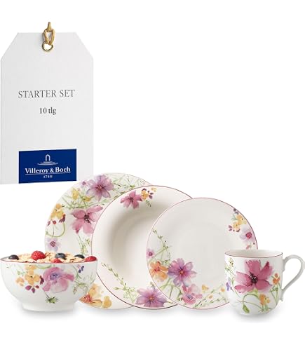 Service De Table Villeroy & Boch Petite Fleur - 18 Pièces Pour 6 Personnes - Porcelaine Premium Neuve