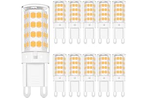 TIAFELNGLY G9 LED Warmweiß 5W, LED Lampen G9 Leuchtmittel, ersetzt 30W 40W 50W Halogenlampen, 360°Abstrahlwinkel L-E-D Birne 10-er Pack