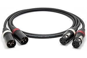 ENOAUDIO Mogami 2534 kabel poczwórny stereo, para (L,P) kabel audio, Neutrik Gold RCA - męski XLR, HiFi, 3 m