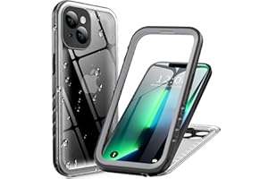 Cozycase Ultra Resistente Funda Para iPhone 13 Impermeable Antigolpes Militar Transparente 360 Grados Completa Rigida Carcasa 16 Doble Waterproof Acuatica Sumergible Agua con Protector Camara Pantalla