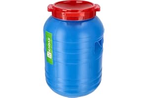 KADAX Grande Barile in Plastica, Tanica con Coperchio per Conservazione degli Alimenti, Fusto in HDPE con Bocca Larga, Contenitore per Acqua (30 L)
