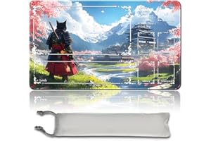 MTG Spielmatte MTG PlayMat -60cm x 35cm, Originalkunst, rutschfeste TCG Spielmatte mit Gummiboden und genähten Kanten, Commander TCG Rollbar & Faltbare Kartenmatte (with Zone,mtg48-6)