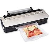 Vakuumierer, Blusmart automatisches Vakuumiergerät mit Doppel-Schweißnaht und Abschneider, 0.8 Bar,30cm Breite, Folienschweiß