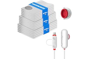 Vacbird Worki próżniowe na ubrania z pompką elektryczną USB, 15 worków na ubrania (5 x 40 x 40 cm / 5 x 40 x 50 cm / 5 x 40 x 60 cm) worki próżniowe wielokrotnego użytku torby podróżne na ubrania