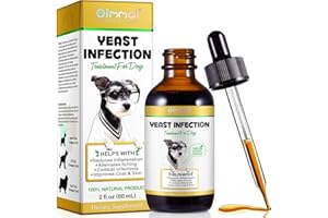 YIJIAXINGZHOU Traitement des infections à levures pour chiens, traitement des infections à levures pour chiens, traitement pour soulager les démangeaisons de la peau du chien, soulagement des allergies, apaise les