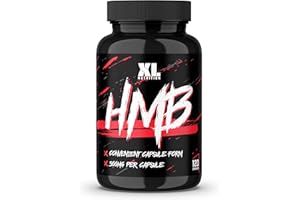 XL Nutrition HMB Hydroxy Methylbutyrate 1000mg per 2 Capsules | Encourages Muscle Growth and Supports Recovery | Retain Muscle Mass |120 Capsules 60 Servings