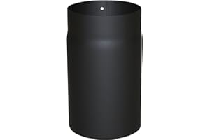 Kamino-Flam Tuyau de Poêle, Acier, Noir