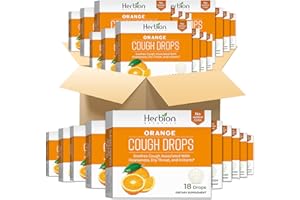 HERBION NATURALS Herbion Natürliche Hustentropfen, Orange, 18 Lutschtabletten, 48er Pack 864 Lutschtabletten