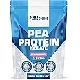 Pure Source Nutrition 100% Vegan Pea Protein Isolate 2500g 2.5kg Strawberry Vegetarian Protein Powder Shake in Resealable Pouch by PSN