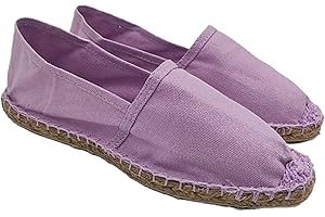 PRIMO CALZATURE Espadrilles Herren und Damen aus Canvas, Sommerschuhe Slip On, klassische flache Espadrilles Unterseite aus Gummi