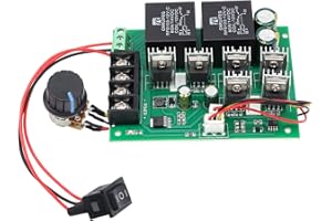 RUIZHI DC Motor Controller, Drehzahlregler 12V, DC 9-50 V 40 A DC Motor Drehzahlregelung Reversible Controller 12 V 24 V 36 V 48 V 2000 W Vorwärts-Rückwärts-Schalter