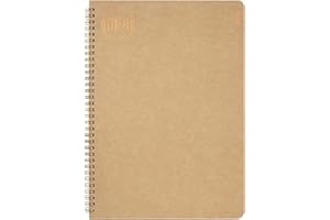 NU: A4 Wire Bound Notebook | Recycled Manilla Cover | 160 Pages, Ruled Paper | Stylish & Professional Stationery | Eco-Friendly | Kraft Range