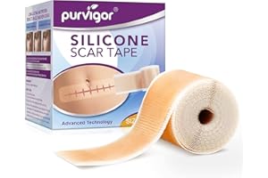 BIEYOC Silikonowy plaster do usuwania blizn, zaawansowane usuwanie folii, zmiękcza i wygładza stare blizny i nowe blizny po operacjach, trądziku itd. (4 cm x 1,5 m)