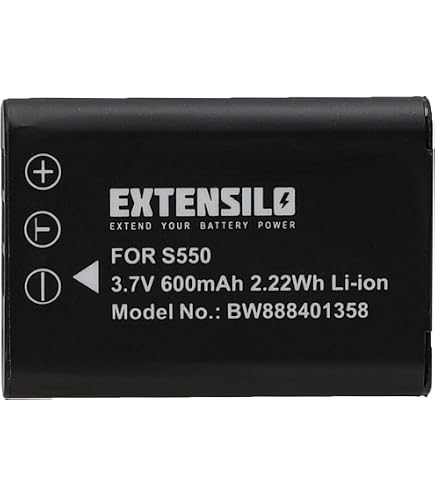 2x Akku Für Nikon Coolpix S560, S550 – 450 MAh, 3,6 V Li-Ion, Kompatibel Mit EN-EL11