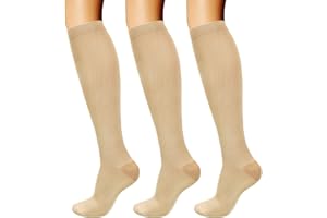 DRESHOW Calcetines de Compresión para Hombres y Mujeres Calcetines de Compresión es el Mejor para Running, Correr, Senderismo, Volar, Viajar