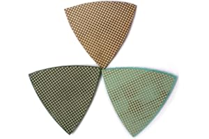 Diamond Triangle Sandpaper Sanding Pads for Oscillating Tools Marble Granite Glass Stone Polishing by Z-LION