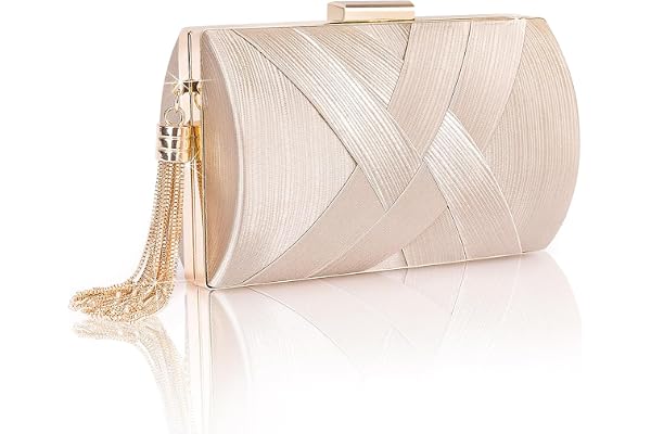 Dilireba Handväska för kvinnor, aftonväska för kvinnor, clutch, guld satin festväskor, fest, bröllop, handväska med kedja, crossbody-väska