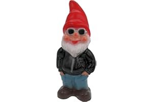 ‎RAKSO Kremers Schatzkiste Gartenzwerg Cool aus bruchfestem PVC Zwerg - Made in Germany Figur, Mehrfarbig, 29cm