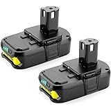 2 Stück Energup 18V 2,5Ah Akku Ersatz für Ryobi ONE+ P108 P104 P105 P102 P103 P107 18V Werkzeug