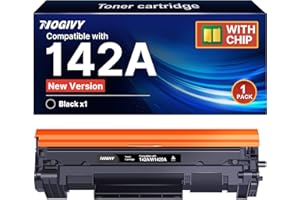 NOGIVY 142A W1420A Toner Cartridges (Con Chip) Compatible for HP 142A W1420A 142X W1420X Compatible for HP Laserjet M110w M110 M140w M140 M139w M139 (1 Black)