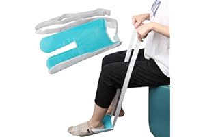 ‎UYTAG Sockenanziehhilfe für Socken und Strümpfe, Socken Anziehhilfe für Sockenanziehhilfe nach Hüftoperation, Strumpfanziehhilfe mit reißfesten Bändern für Senioren, Behinderte, immobile Menschen