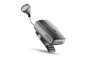 Cellularline | BTCLIPARDP | Auricolare Bluetooth Riavvolgibile con Clip - Durata Batteria 7h - Ricarica 1,5h - Connessione a 2 Cellulari