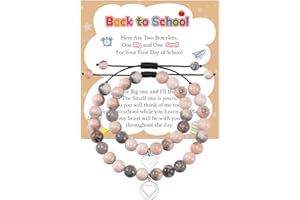 CheersLife Bracelet Dinosaure En Forme De Coeur Bracelets Mère Fille Fils Bracelet De Rentrée Scolaire Cadeau D'Anniversaire Pour Fille Cadeau D'Anniversaire Pour Garçon Bracelet Maman Et Moi