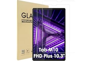 Hianjoo 2 PCS Pellicola Protettiva Compatibile per Lenovo Tab M10 Plus FHD 10.3", Vetro Temperato Compatibile con Lenovo Tab M10 Plus FHD 2nd Gen (TB-X606, TB-X606F)/Tab K10 10.3 (TB-X6C6F, TB-X6C6X)