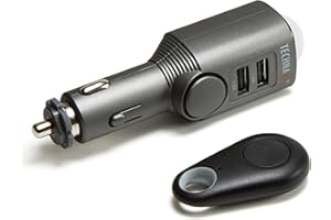 ‎TECHNAXX Technaxx TX-100 Auto,- Wohnmobil-, Boots-Alarm/ Mobiler Mini Alarm mit Bewegungserkennung + Fernbedienung und Autoladegerät - 2x USB, 6 Tage Standby, 110db Alarm Sound zur Abschreckung