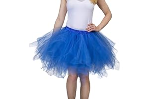 Dancina Damen und Mädchen Petticoat 50er Jahre Retro Tutu Tüllrock Normale und Große Größen