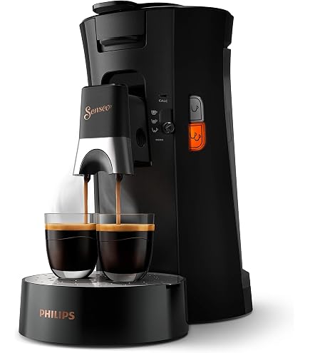 Philips Domestic Appliances Senseo HD6553/65 - Macchina da caffè originale con montalatte - Caffè Boost e tecnologia Crema Plus, 0,7 litri, colore: Nero