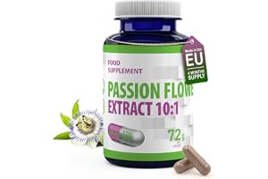 Hepatica Passionsblomma (Passiflora Incarnata) 5 000 mg Motsvarande | Hög Styrka 500 mg 10:1 Extrakt