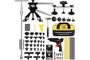 PDR TOOLS Bestes Dellenentfernungsset mit 75-teiligen Dellenentfernungswerkzeugen Repariert 99% der Dellen an der Karosserie bei Hagelschäden und Karosseriebeulen, Falten und Beulen