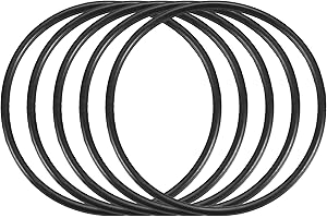 sourcing map Nitrilo Caucho Tóricas Juntas 24mm OD 22mm ID 1mm Ancho, Métrico Sellado Empaquetadura, Paquete de 5