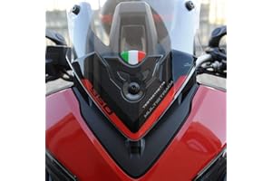 Resin Bike Motorcycle 3D Stickers Compatible with Ducati Multistrada 950 2018-2020. Windshield Protection from Bumps and Scratches. Motorcycle Resin Stickers - Made in Italy