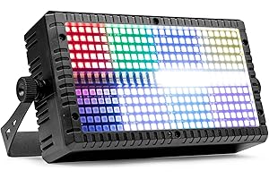 BeamZ BS336 - Stroboscope LED SMD Combo RGB+W 336 LED | Effet strobe + wash + blinder | DMX multi-zones | Éclairage pro DJ, bar & événement