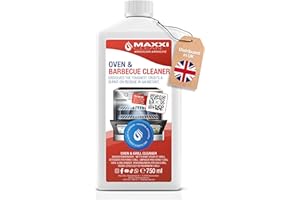 Maxxi Clean | Oven & Barbecue Cleaner Extra Strong | 750 ml Gel Paste | Self-Working Cleaner and Degreaser | for Cooktop & Grill | Removes Crusts Without Heating | Power formula Made in Germany