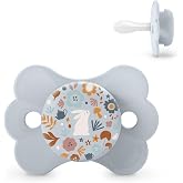 Suavinex, Pacifier for Babies 0/6 Months, Pacifier with Physiological Silicone Teat SX Pro, Symmetrical, Flat and Flexible Te
