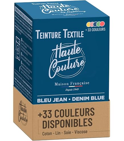 Teinture Textile Terre Cuite Haute Couture - 3x350g | Pour Coton, Lin, Soie
