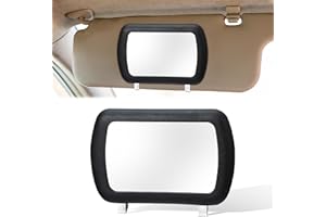 BREMOROU Sun Visor Mirror Car Visor Mirror Car Vanity Mirrors Clip-On Automotive Makeup Practical Sun-Shading Cosmetic Automotive Makeup Sun-Shading Mirrors For Women Interior Accessories