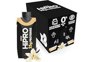 DANONE HIPRO Hipro Boisson Protéinée Goût Vanille, 8 x 330ml